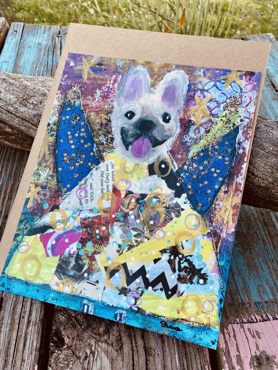 Munzie Giggles Angel Mixed Media Poster Print
