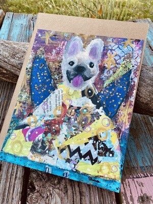 Munzie Giggles Angel Mixed Media Poster Print