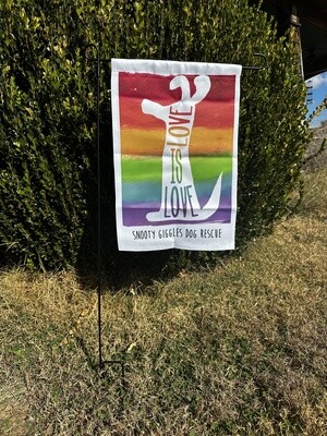 Love is Love Garden Flag with Stake