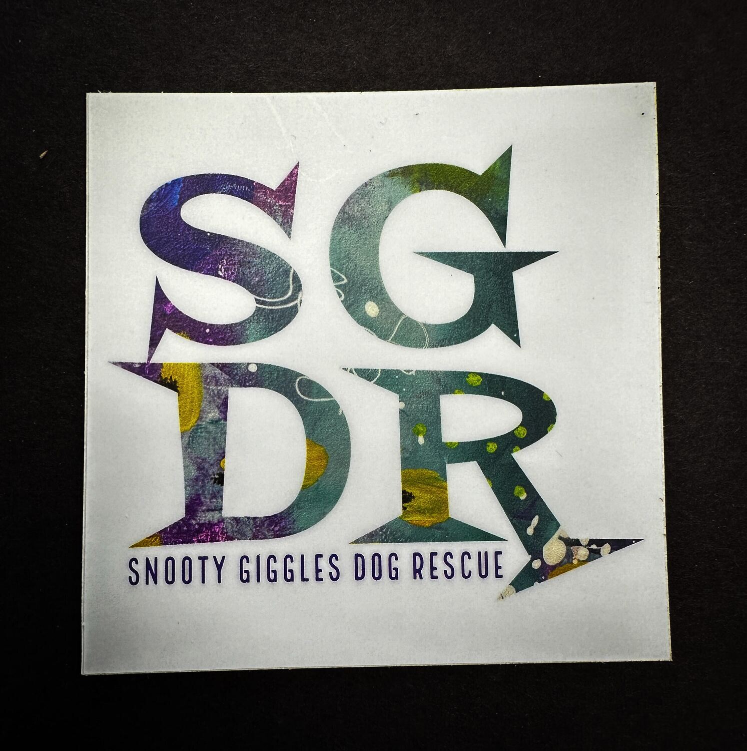 SGDR 3x3 square vinyl sticker