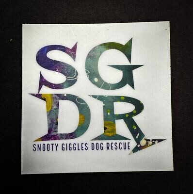 SGDR 3x3 square vinyl sticker