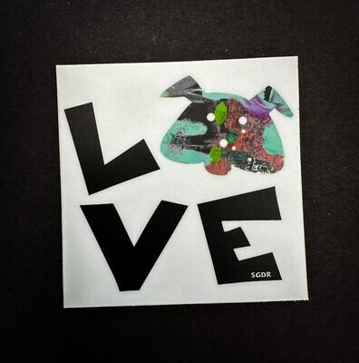 LOVE vinyl Sticker 3 x3