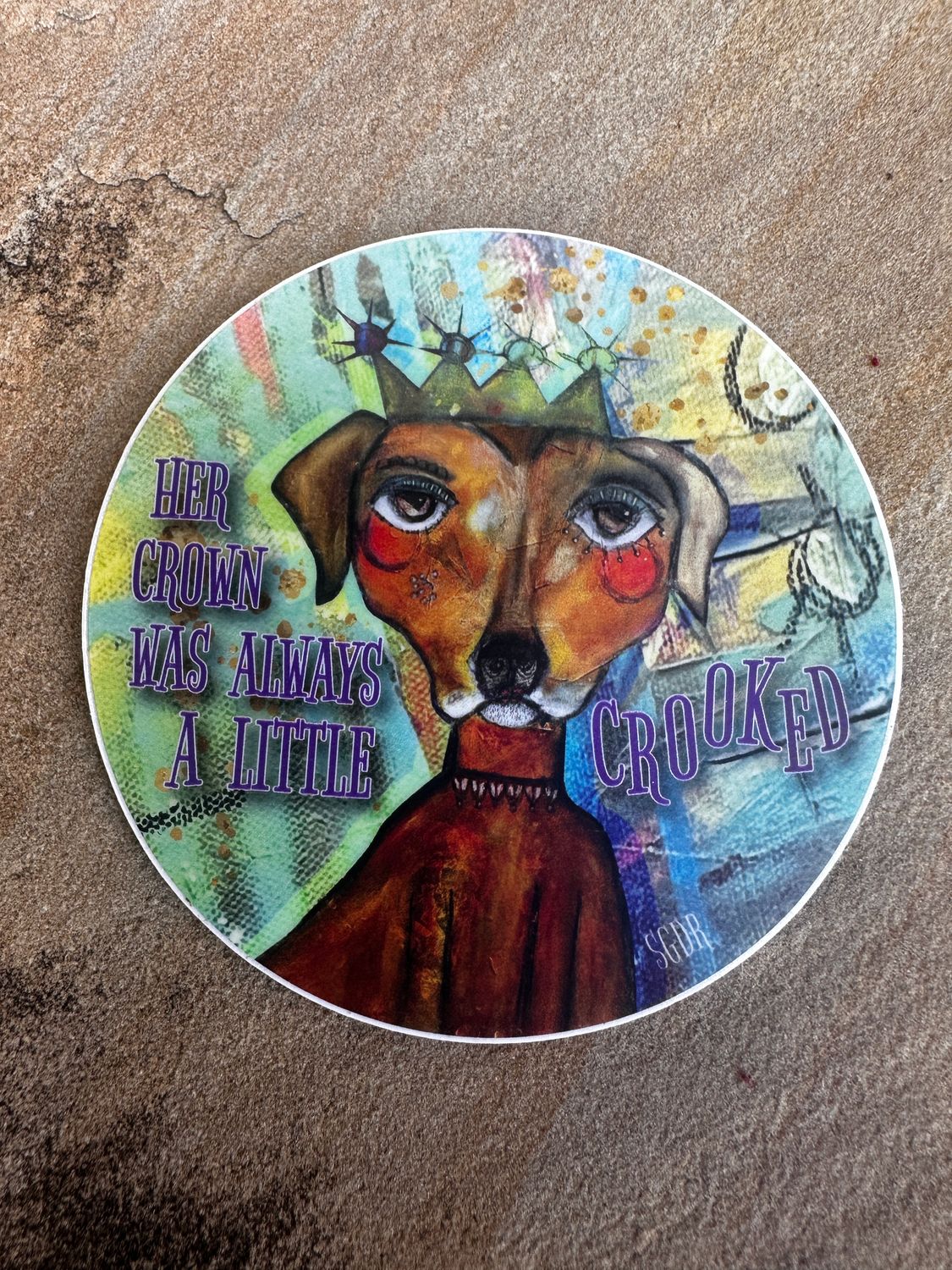 Crooked Crown Sticker