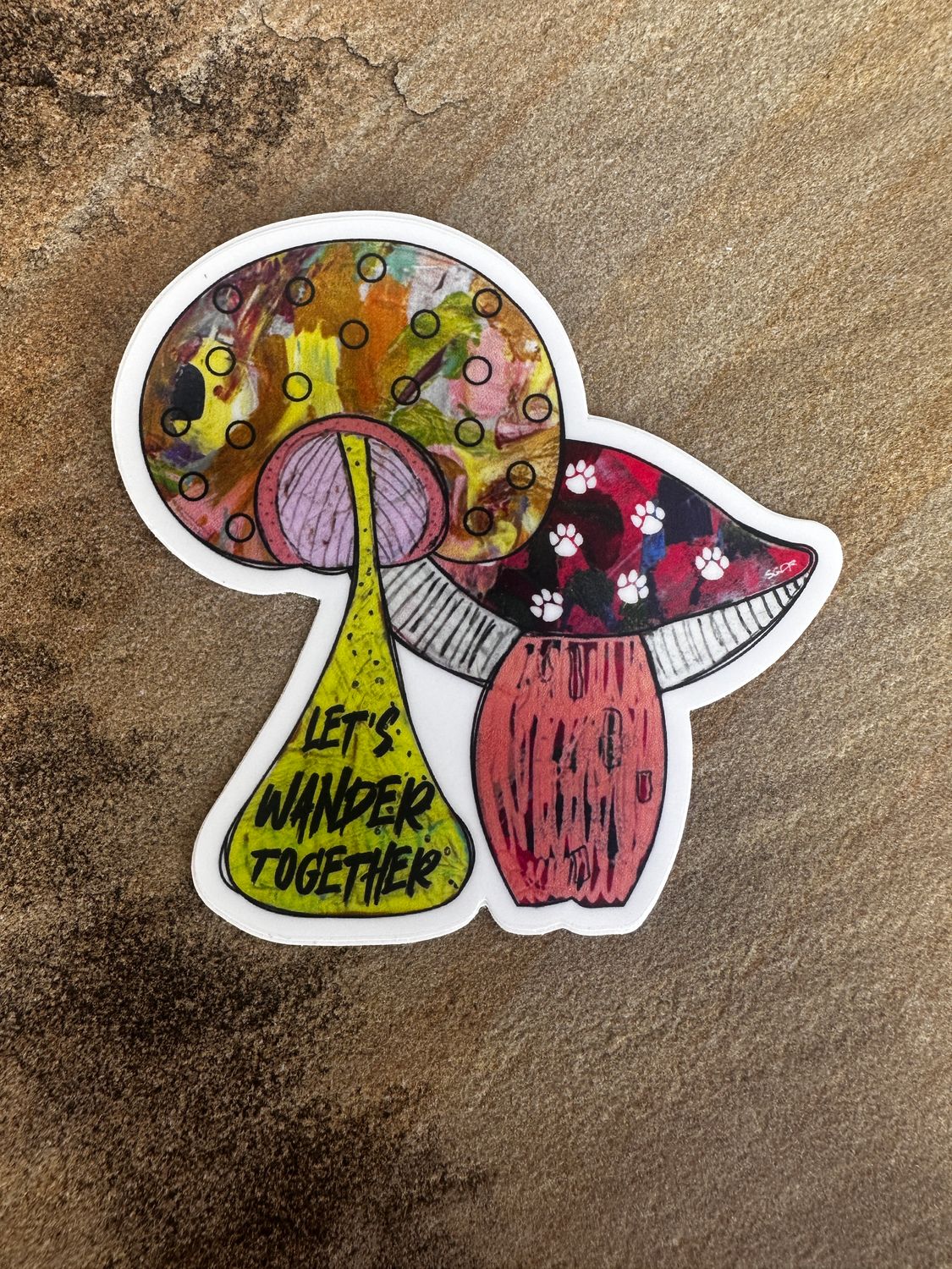 Let's Wander Together Sticker