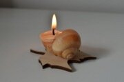 SNAILY CANDLE ar lapu