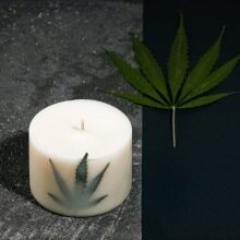 Sojas vaska svece ar Muskatsalvijas aromātu