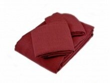 Lina gultas veļa "Bordo" ar burzījuma efektu (Stone Wash)