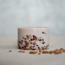 AMBER SEA – Sojas vaska svece ar Liepzieda – Medus aromātu