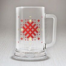 Alus kauss, Latvija ar ornamentu