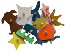 Dekora komplekts "SHAPES ", bērnu rotaļu namiņiem