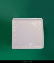 Porcelāna burzīts deserta šķīvis M (gluds vidus)