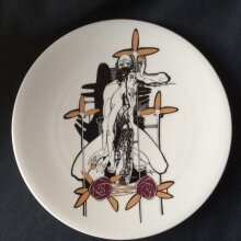 Porcelāna deserta šķīvis Divi, Roberts Koļcovs