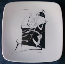 Porcelāna deserta šķīvis Gredzens, Vilipsons