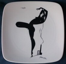 Porcelāna šķīvis Fabrikas meitene, Vilipsons