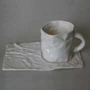 Burzīta espresso krūze + apakštase