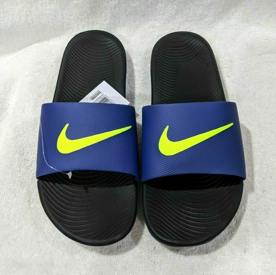 Nike Men's Black/Volt/Navy Slide