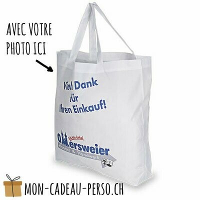 Cabas - 45x42 (LxH) - anses blanches - Sublimation - impression