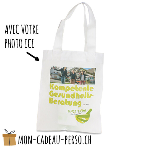Cabas - 20x25 (LxH) - anses blanches - Sublimation - impression
