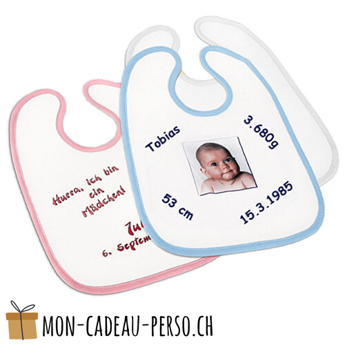 Bebe Puericulture 5x Polyester Bavoir Bebe Avec Vel Fastener Neuf Ideal Pour Impression Par Sublimation Alimentation Pour Bebe