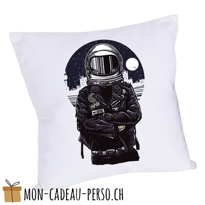 Coussin pré-imprimé - 40x40 - Housse couleur blanche - Astronaut Rebel