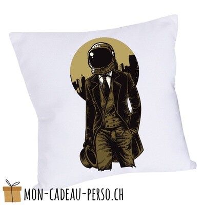 Coussin pré-imprimé - 40x40 - Housse couleur blanche - Classic Astronaut