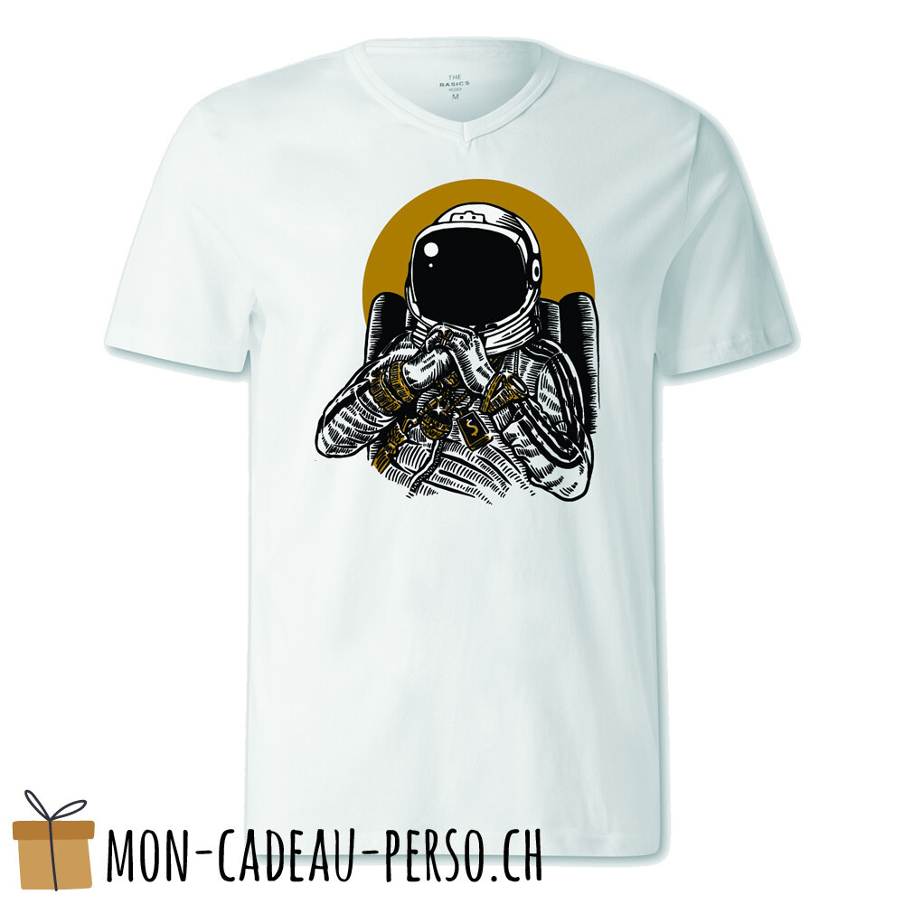 T-shirt pré-imprimé -  blanc - FEMME - Space Dee Jay