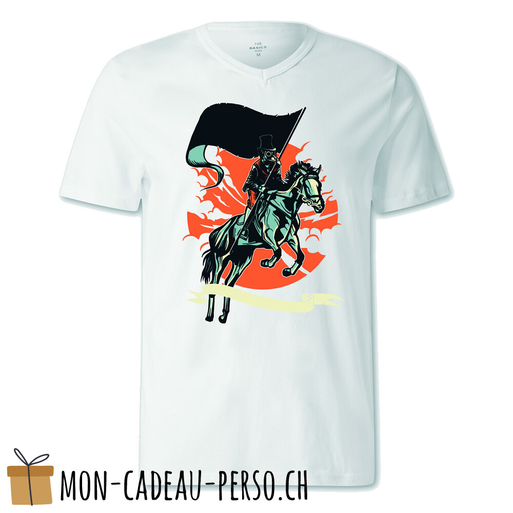 T-shirt pré-imprimé -  blanc - FEMME - Plague Doctor