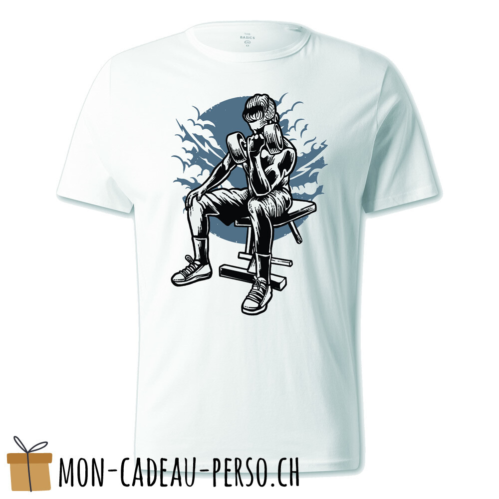 T-shirt pré-imprimé -  blanc - UNISEXE - No Pain No Gain