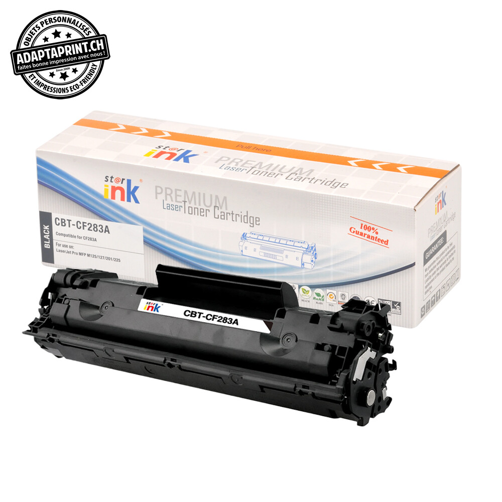 Cartouche de toner - Noir (1'500 feuilles) - Compatible HP CF283A / 83A