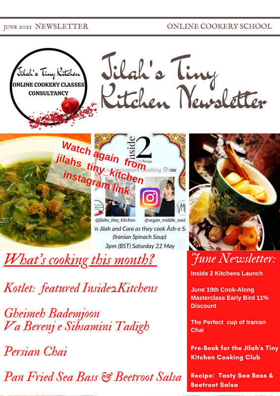 Jilah's Tiny Kitchen June Newsletter