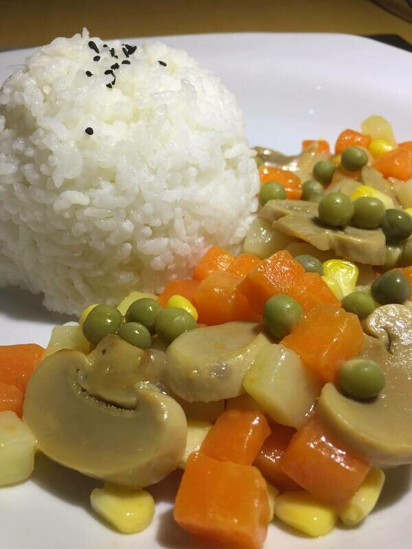 Buttered Veggies with Rice