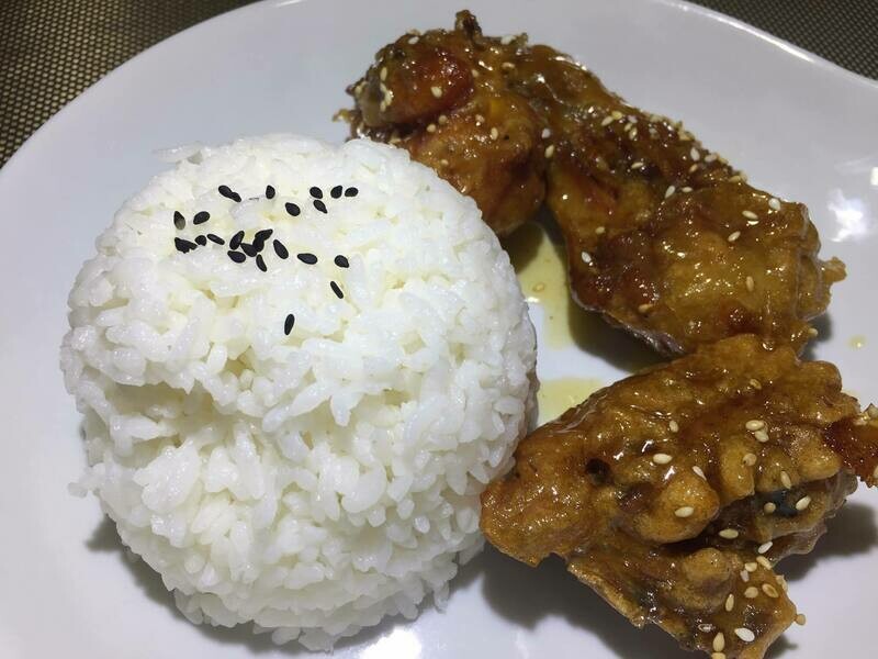Fried Chicken with Honey