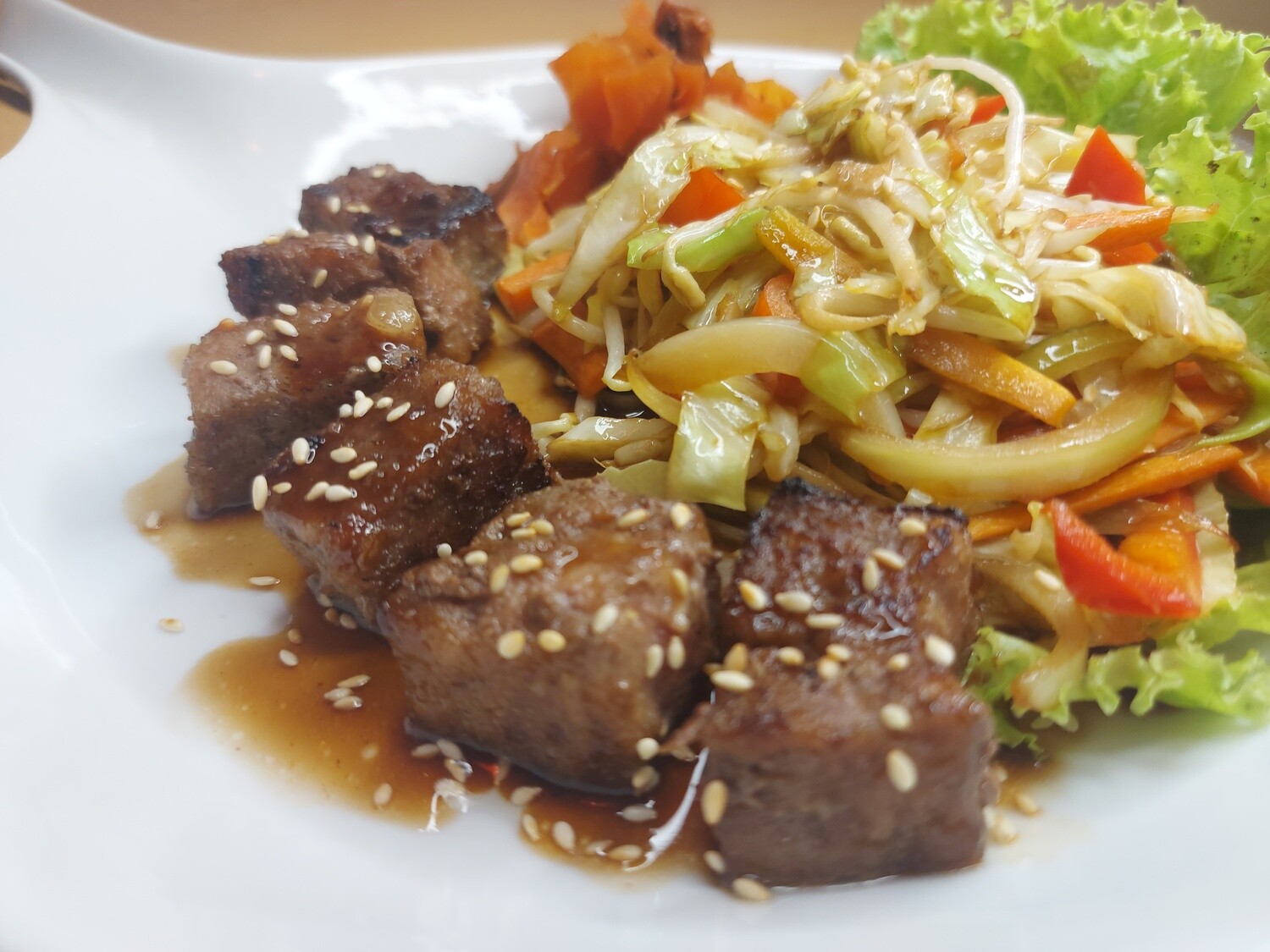 Bento G - Saikoro Wagyu Beef, Yasai, Rice