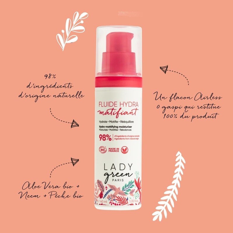 Lady Green:  Fluide hydra-matifiant