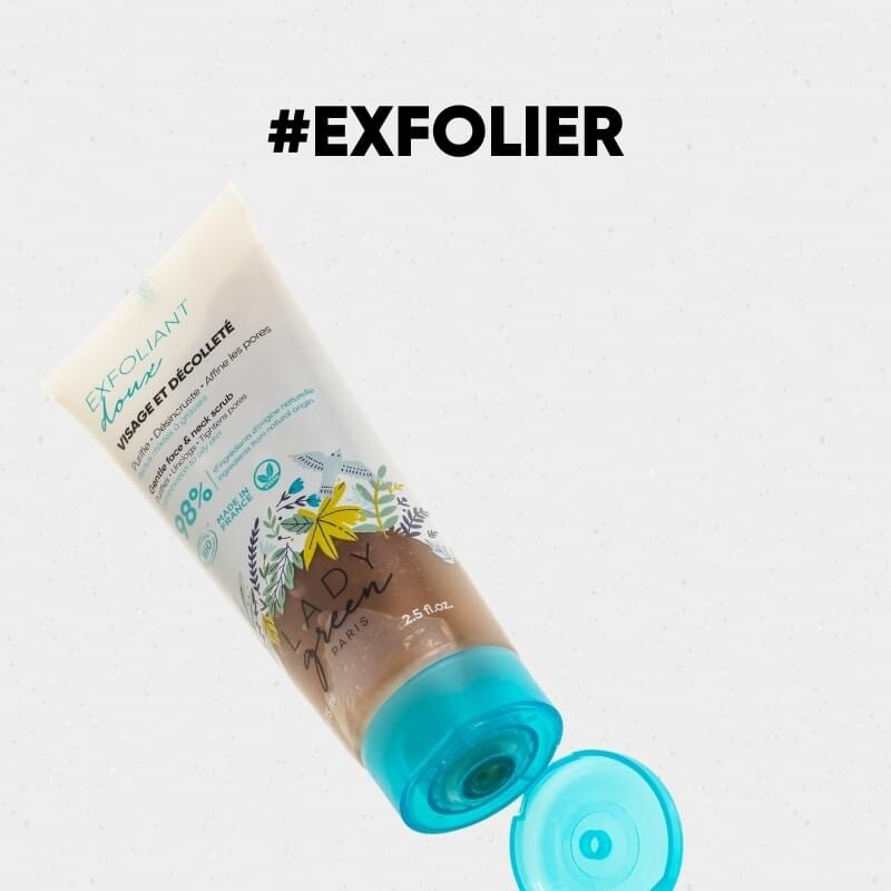 Lady Green Exfoliant doux visage et décolleté