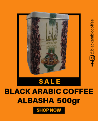 ALBASHA- Black Arabic Coffee whit cardamom spice