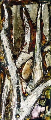 Staghorn fern (Platycerium superbum) Forest / Artwork