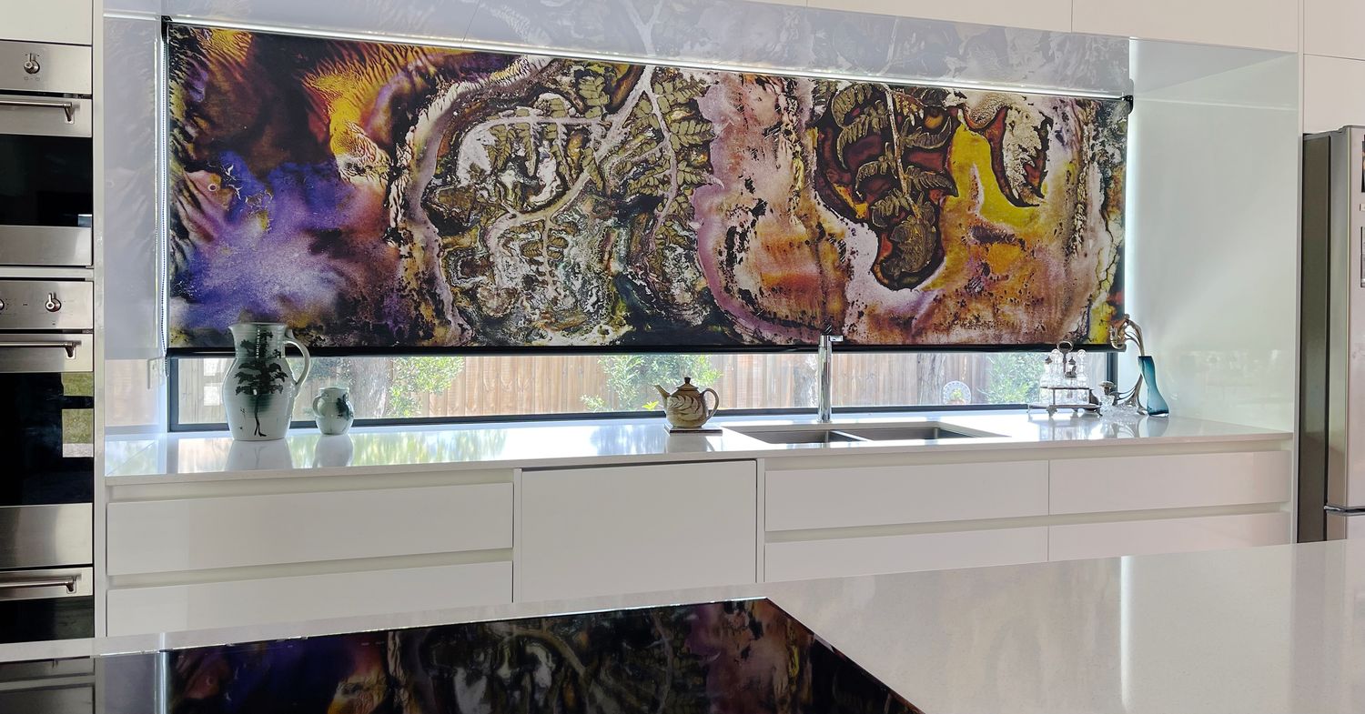 Tree Fern Roller Blind / Commission