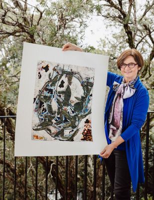 Medium size artworks on paper