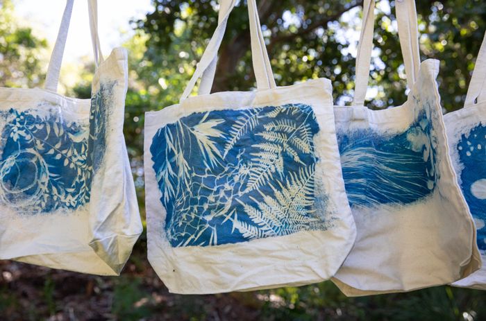 Held in Blue: Cyanotype Tote Bag Workshop with Renata Buziak & Elisa Jane Carmichael