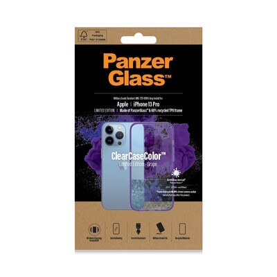 Футрола за Apple iPhone 13 Pro- Grape LIMITED EDITION
PanzerGlass™  &amp; 60% recycled TPU frame