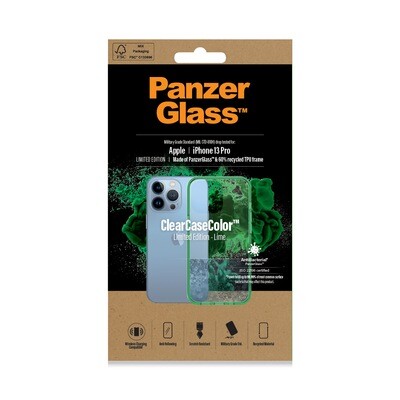 Футрола за Apple iPhone 13 Pro- LIME LIMITED EDITION
PanzerGlass™  & 60% recycled TPU frame