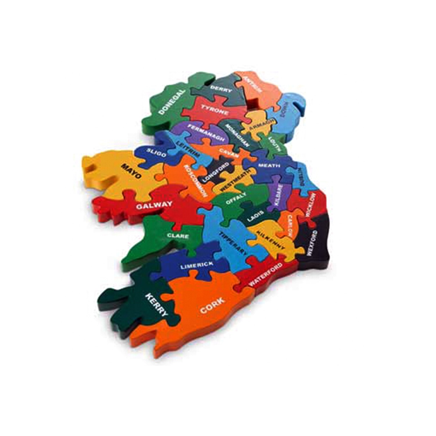 Wooden Jigsaw Puzzle Hand Made Wooden Map of Ireland