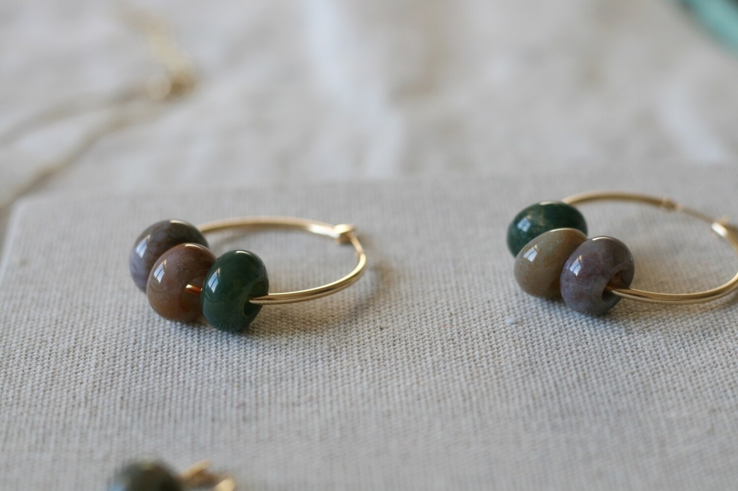 L HOLE AGATESE EARRINGS