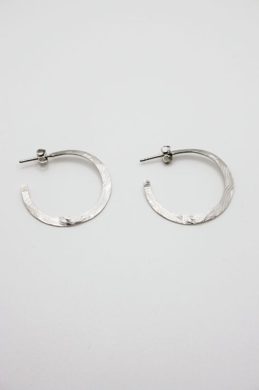 MIMOSA RHODIUM HOOPS