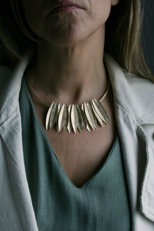 XL GOLD MIMOSA NECKLACE