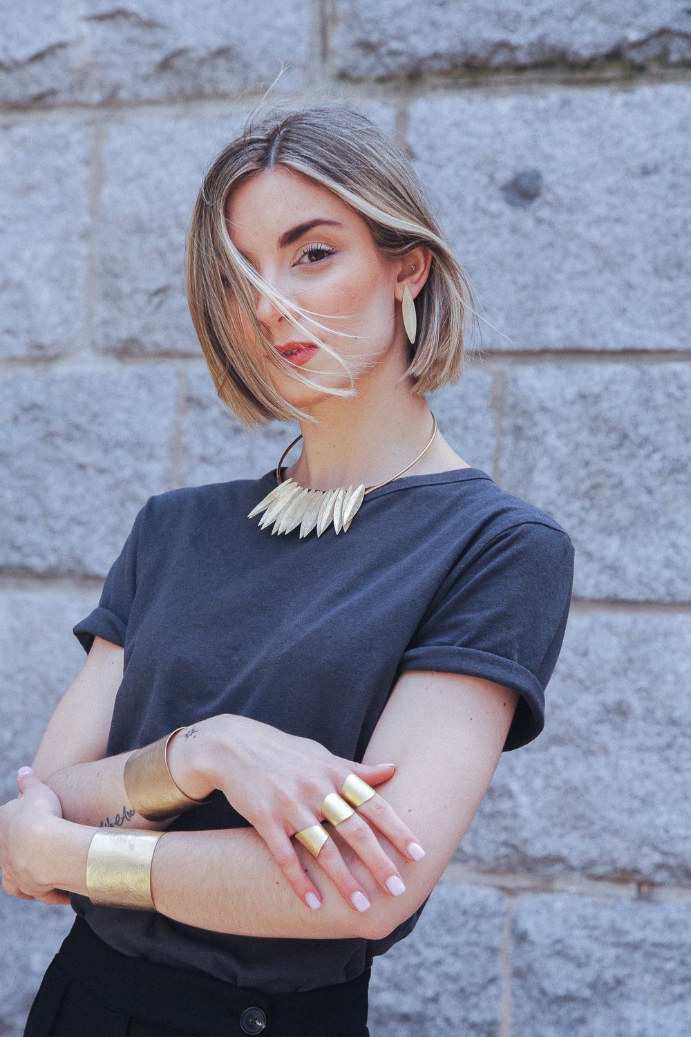 XL GOLD MIMOSA NECKLACE