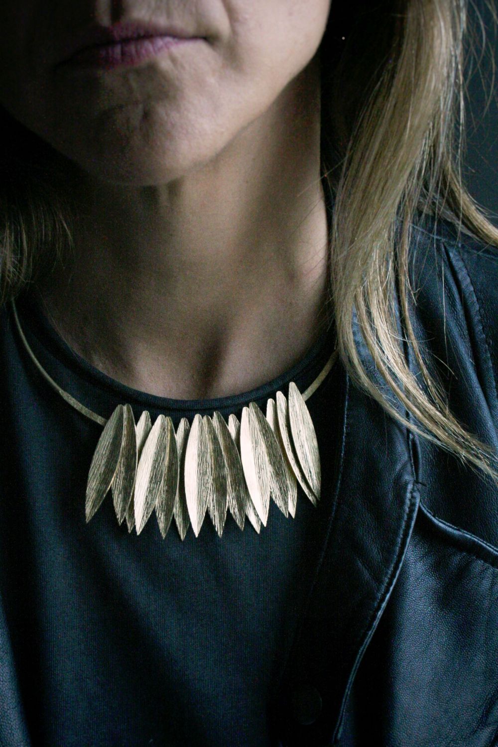 XL GOLD MIMOSA NECKLACE