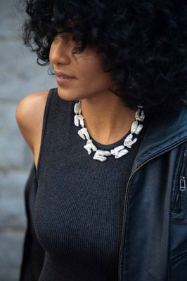 FLAT PEARL NECKLACE