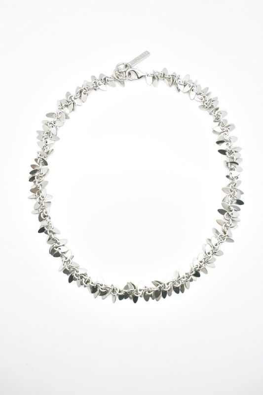 RHODIUM MILLEFEUILLE NECKLACE
